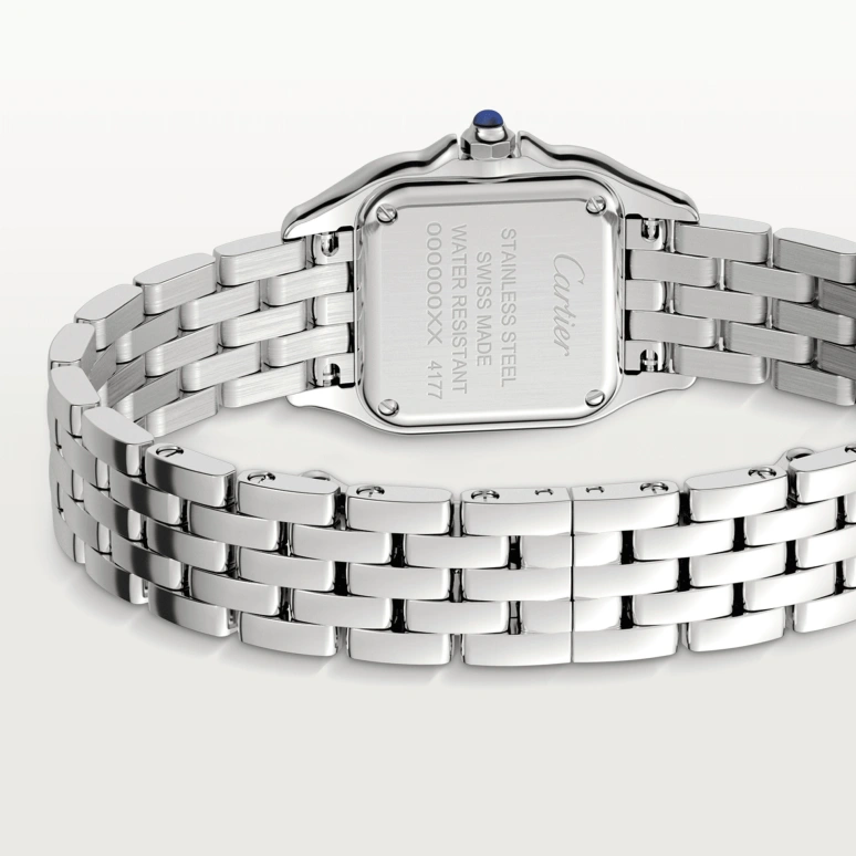 Cartier,Panthère de Cartier 23x30mm,23x30mm,Stainless Steel,Silver,Quartz,Sapphire,Crystal Glass,Square,W4PN0007