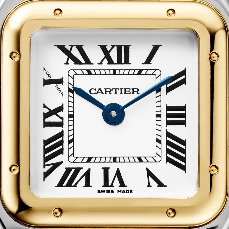 Cartier,Panthère de Cartier 30.30x22mm,30.30x22mm,Stainless Steel,Yellow Gold,Silver,Quartz,Glass,Square,W2PN0018