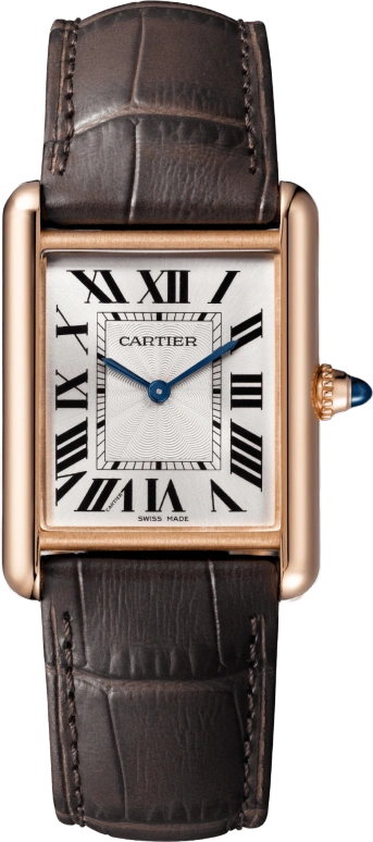 Cartier,Tank 33.70x25.50mm,33.70x25.50mm,Rose Gold,Silver,Handwound,38hours,In-house Caliber,WGTA0011