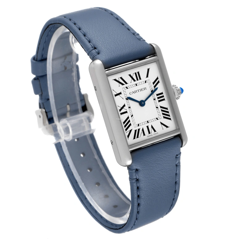Cartier,Tank 33.70x25.50mm,33.70x25.50mm,Stainless Steel,Silver,Quartz,Sapphire,Crystal Glass,Square,WSTA0062