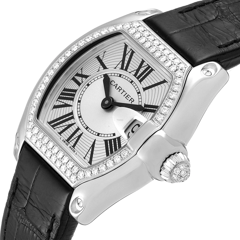Cartier,Drive de Cartier 37x32.80mm,37x32.80mm,White Gold,Silver,Quartz,Day,In-house Caliber,WE500260