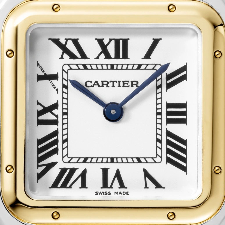 Cartier,Panthère de Cartier 29x37mm,29x37mm,Stainless Steel,Yellow Gold,Silver,Quartz,Sapphire,Crystal Glass,Square,W2PN0007