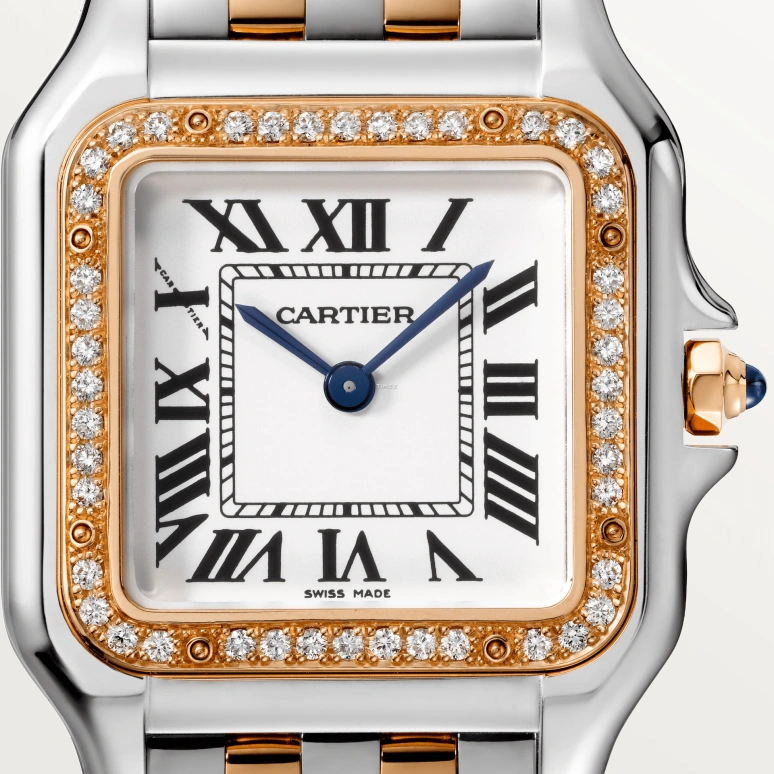 Cartier,Panthère de Cartier 29x37mm,29x37mm,Stainless Steel,White,Quartz,Sapphire,Crystal Glass,Other,W3PN0010