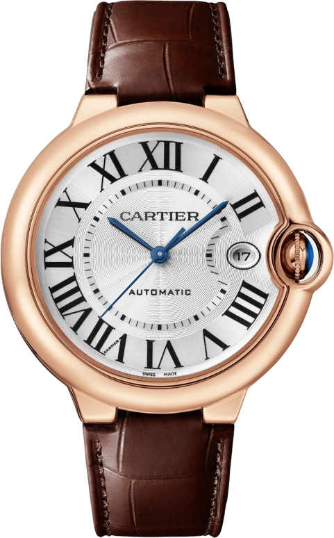 Cartier,Ballon Bleu de Cartier 40mm,40mm,Rose Gold,Silver,Automatic,Day,42hours,WGBB0035