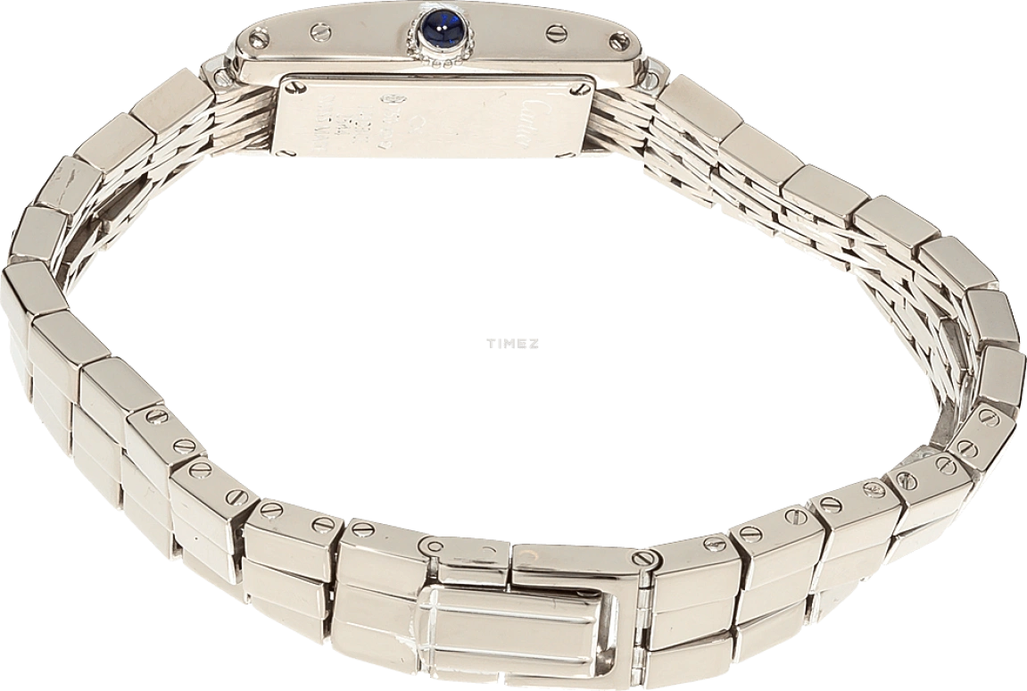 Cartier,Tank 21x14mm,21x14mm,White Gold,Silver,Grey,Quartz,Sapphire,Crystal Glass,Square,W15364W3