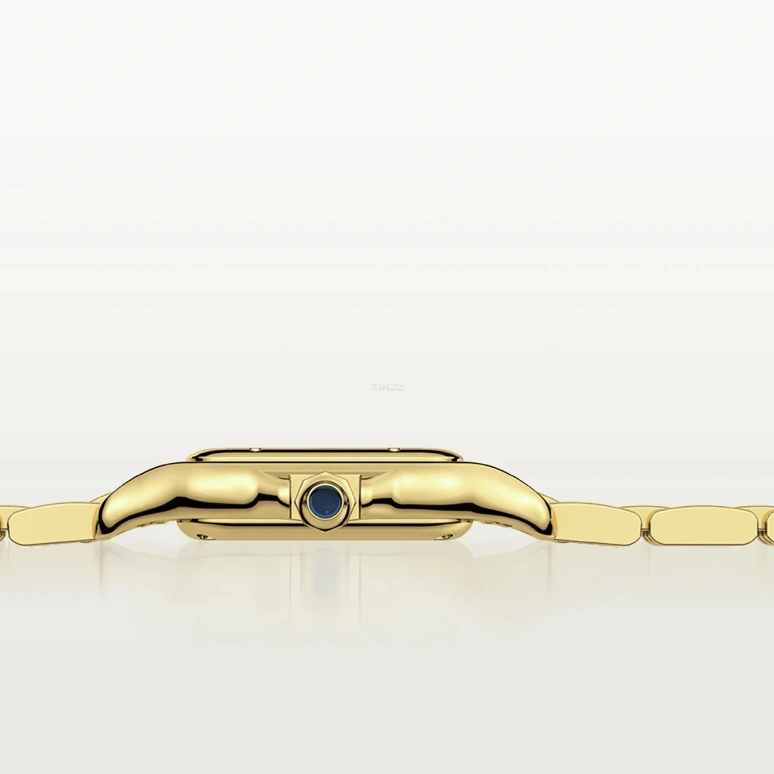 Cartier,Panthère de Cartier 23x30mm,23x30mm,Yellow Gold,Silver,Quartz,Sapphire,Crystal Glass,Square,WGPN0038
