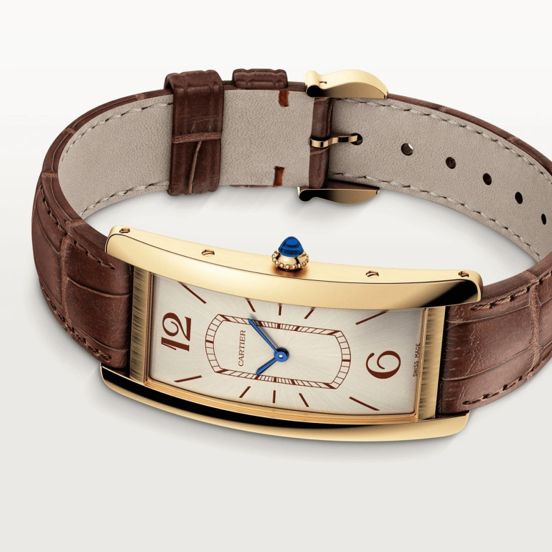 Cartier,Tank 46.30x23mm,46.30x23mm,Yellow Gold,Champagne,Handwound,In-house Caliber,Hardlex,WGTA0026