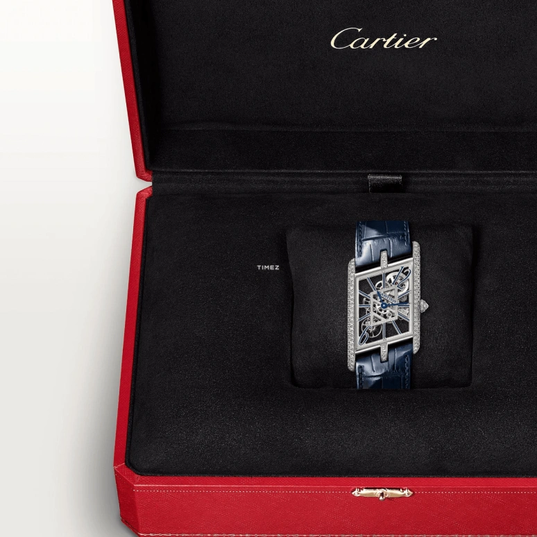 Cartier,Tank 47.15x26.20mm,47.15x26.20mm,Platinum,Skeleton,Handwound,48hours,In-house Caliber,HPI01370