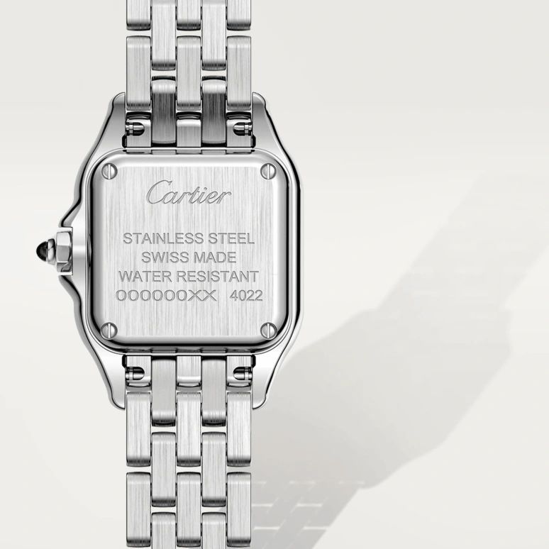Cartier,Panthère de Cartier 23x30mm,23x30mm,Stainless Steel,Silver,Quartz,Sapphire,Crystal Glass,Square,WSPN0006