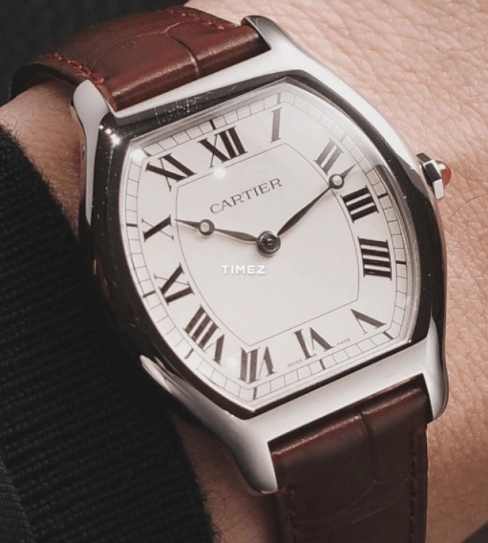 Cartier,Tortue 41.40x32.90mm,41.40x32.90mm,Platinum,White,Handwound,36hours,In-house Caliber,WGT00008