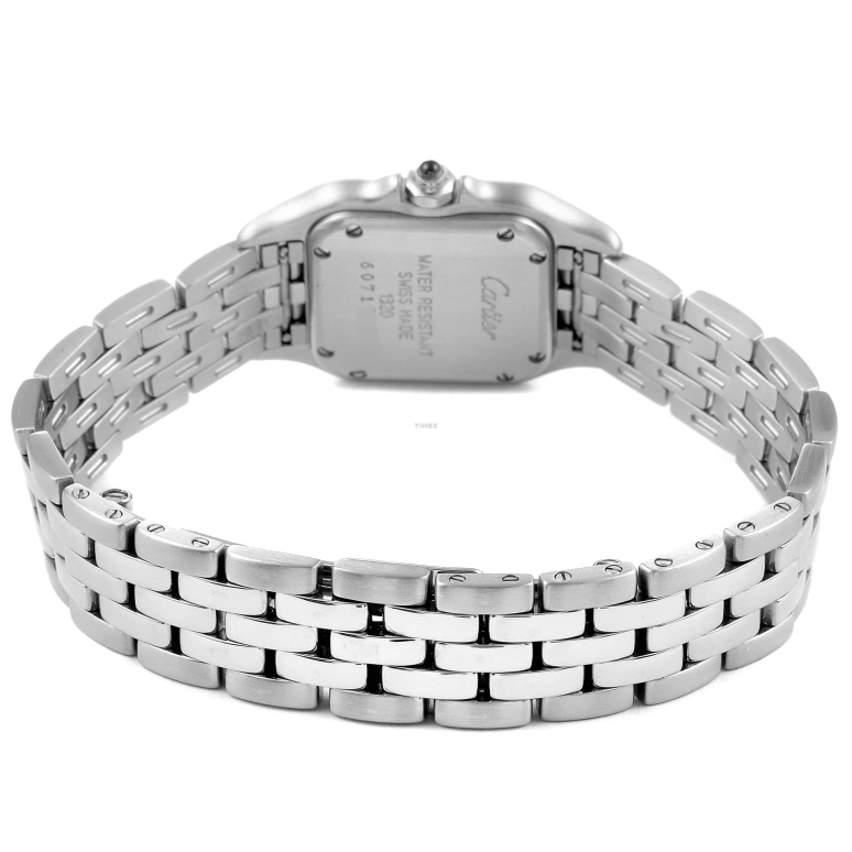 Cartier,Panthère de Cartier 22mm,22mm,Stainless Steel,Silver,Quartz,Sapphire,Crystal Glass,Square,W25033P5