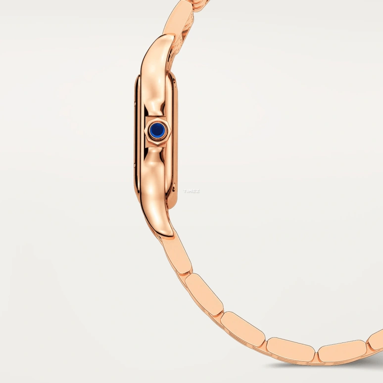 Cartier,Panthère de Cartier 23x30mm,23x30mm,Rose Gold,Silver,Quartz,Sapphire,Crystal Glass,Square,WGPN0060