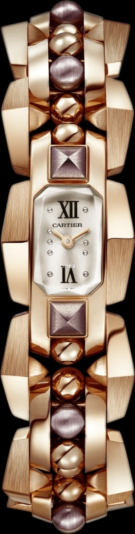 Cartier,Clash 18.40x32.80mm,18.40x32.80mm,Rose Gold,Cream,Quartz,Sapphire,WGMB0003