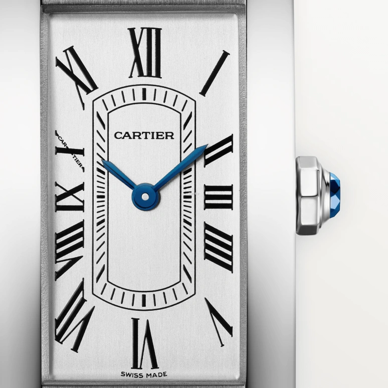 Cartier,Tank 35.40x19.40mm,35.40x19.40mm,Stainless Steel,Silver,Quartz,Sapphire,Crystal Glass,Square,WSTA0082
