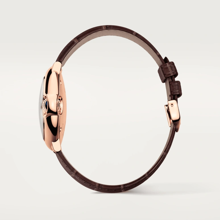 Cartier,Ballon Bleu de Cartier 28.60mm,28.60mm,Rose Gold,Silver White,Quartz,Sapphire,Crystal Glass,Round,WGBB0007