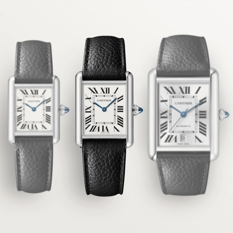 Cartier,Tank 33.70x25.50mm,33.70x25.50mm,Stainless Steel,Silver,Quartz,Sapphire,Crystal Glass,Square,WSTA0136