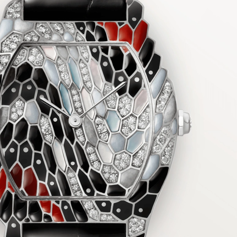 Cartier,Libre 31x39mm,31x39mm,White Gold,Black,Silver,Multi-Color,Handwound,36hours,In-house Caliber,WJLI0023