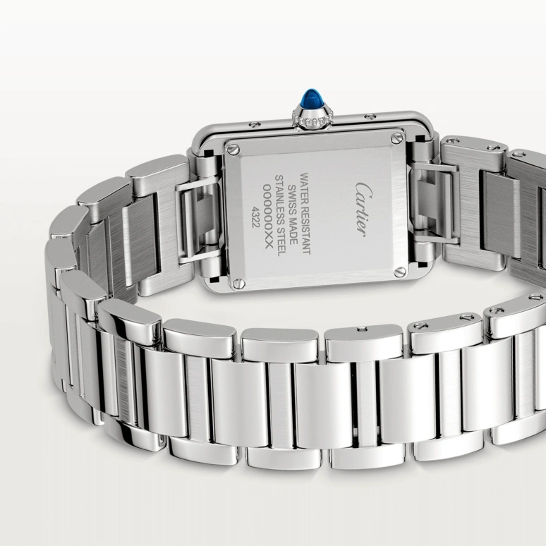 Cartier,Tank 29.50x22mm,29.50x22mm,Stainless Steel,Silver,Quartz,Sapphire,Crystal Glass,Square,WSTA0051
