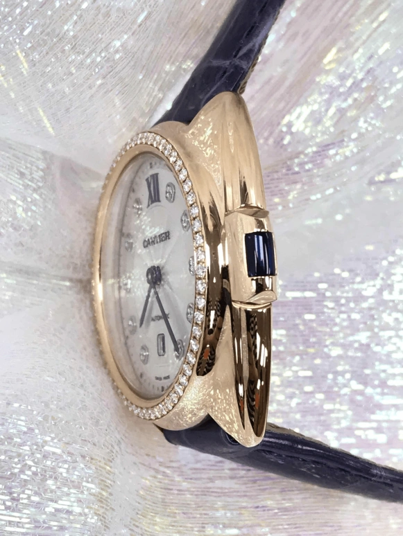 Cartier,Clé de Cartier 31mm,31mm,Rose Gold,Silver,Automatic,Day,42hours,WJCL0038