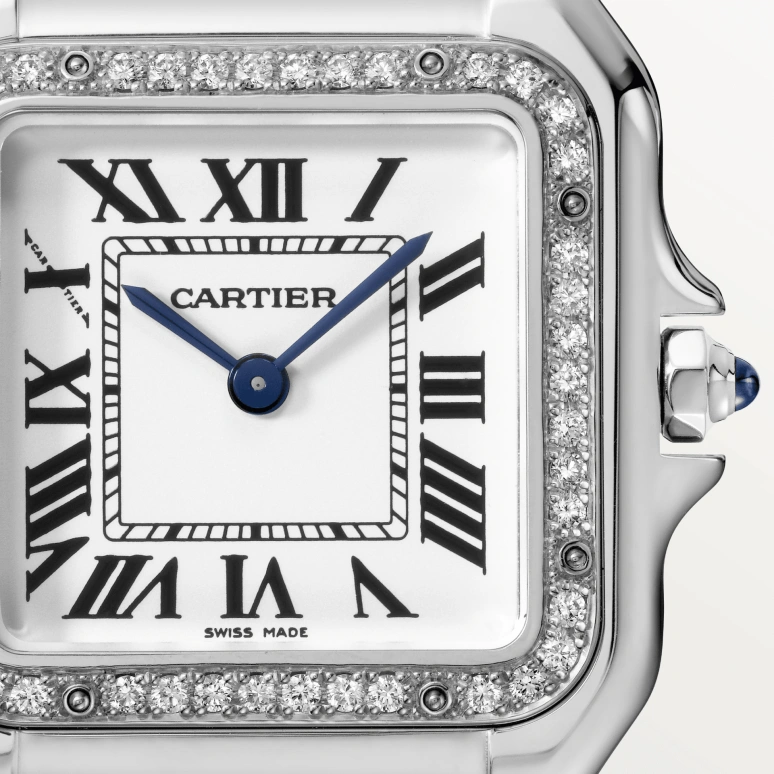 Cartier,Panthère de Cartier 29x37mm,29x37mm,Stainless Steel,Silver,Quartz,Sapphire,Crystal Glass,Square,W4PN0008