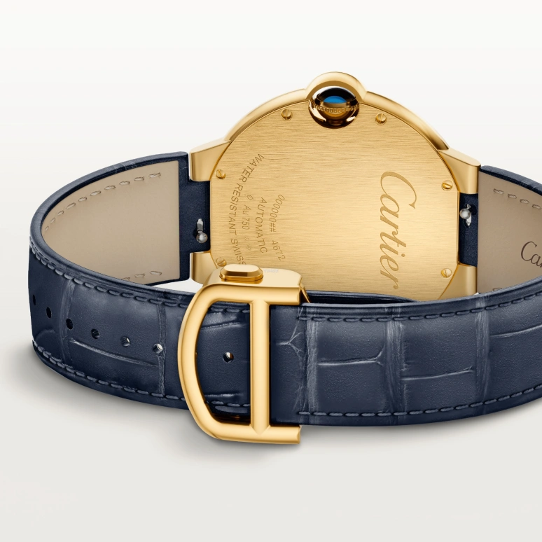 Cartier,Ballon Bleu de Cartier 40mm,40mm,Yellow Gold,Blue,Automatic,Day,42hours,WGBB0063