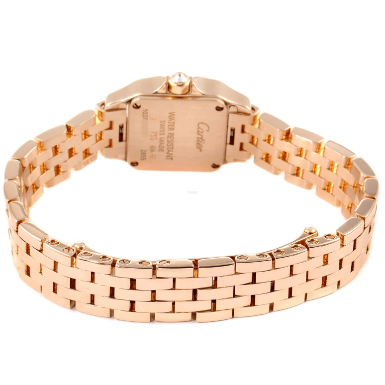 Cartier,Santos de Cartier 24x18.70mm,24x18.70mm,Rose Gold,Silver,Quartz,In-house Caliber,Sapphire,Crystal Glass,WF9011Z8