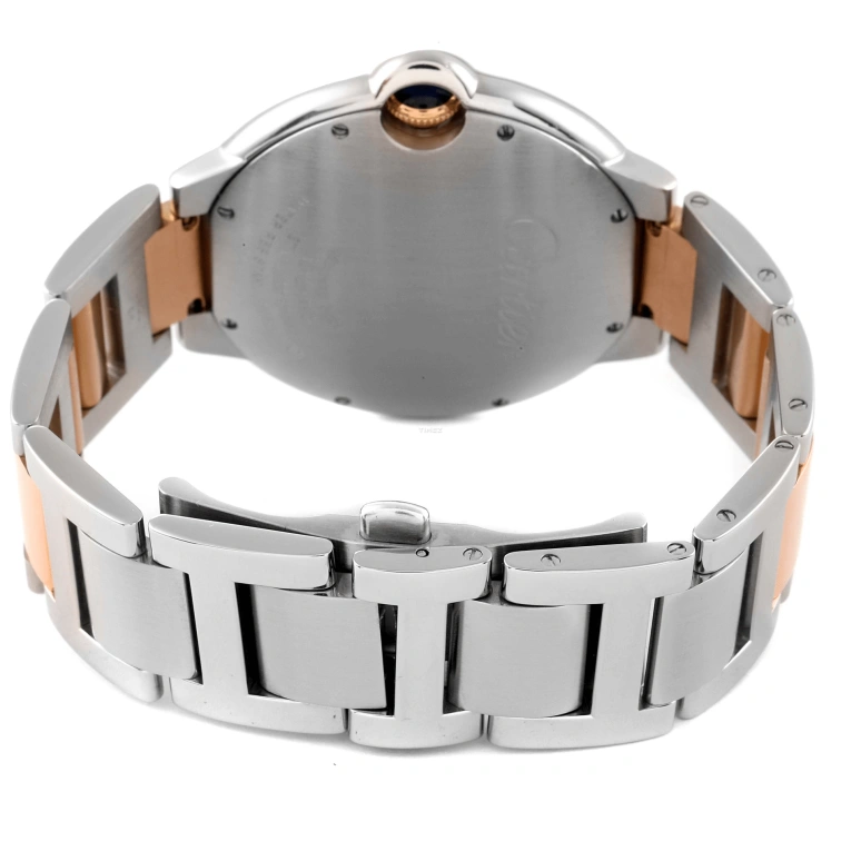 Cartier,Ballon Bleu de Cartier 42mm,42mm,Stainless Steel,Rose Gold,Brown,Automatic,Day,42hours,W6920032