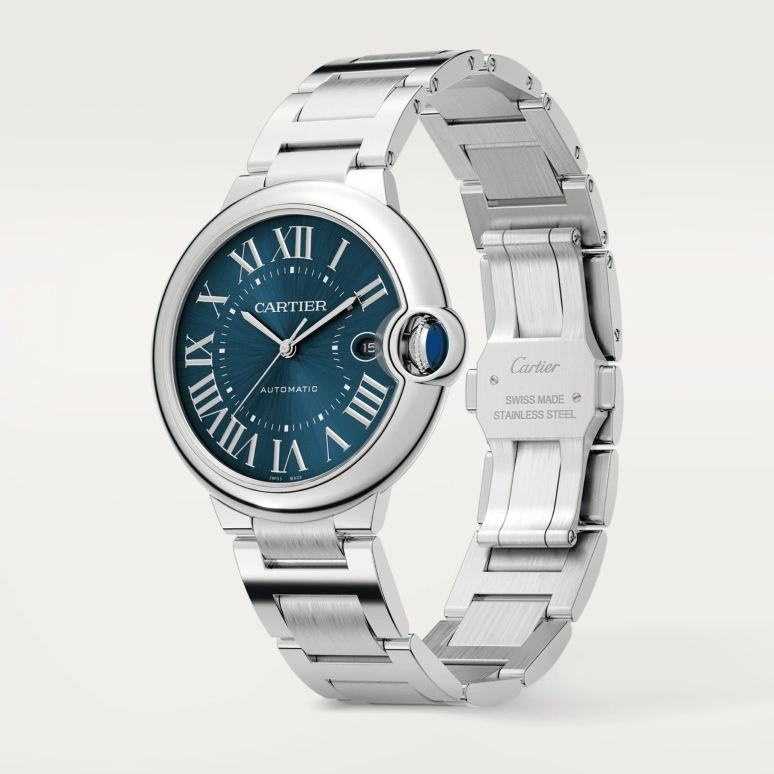 Cartier,Ballon Bleu de Cartier 40mm,40mm,Stainless Steel,Blue,Automatic,42hours,In-house Caliber,WSBB0061