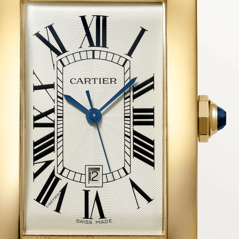Cartier,Tank 45.10x26.60mm,45.10x26.60mm,Yellow Gold,Silver,Automatic,Day,In-house Caliber,WGTA0041