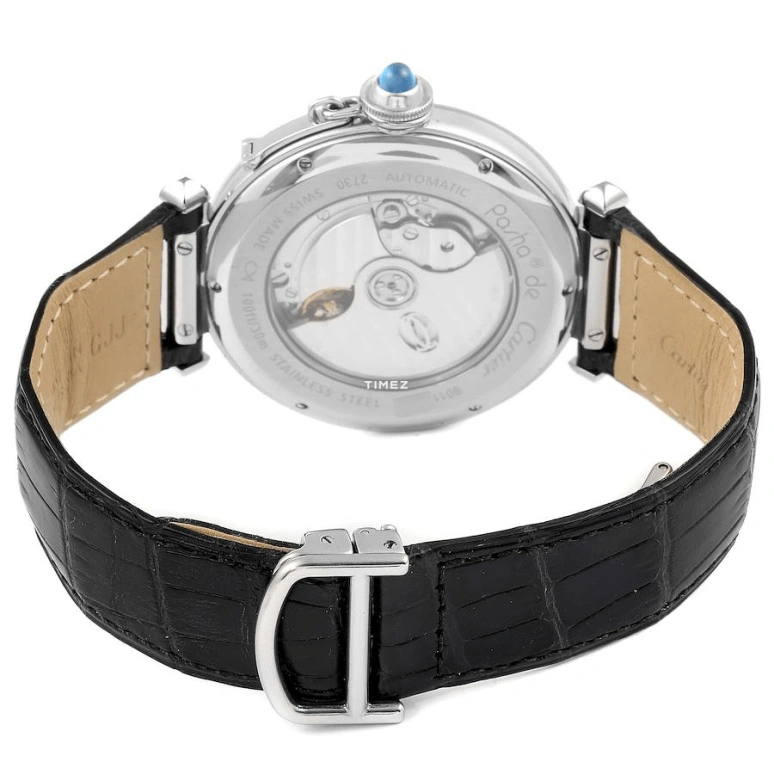 Cartier,Pasha de Cartier 42mm,42mm,Stainless Steel,Silver,Automatic,In-house Caliber,Sapphire,Crystal Glass,W3107255