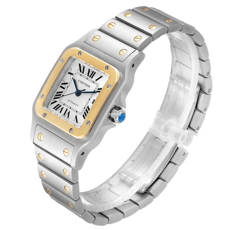 Cartier,Santos de Cartier 38.50x30.30mm,38.50x30.30mm,Stainless Steel,White,Automatic,Day,In-house Caliber,W20058C4
