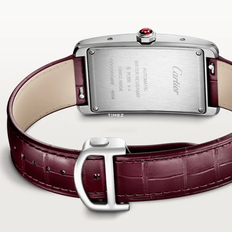 Cartier,Tank 44.40x24.40mm,44.40x24.40mm,Platinum,Silver White,Automatic,Sapphire,Crystal Glass,Square,WGTA0296