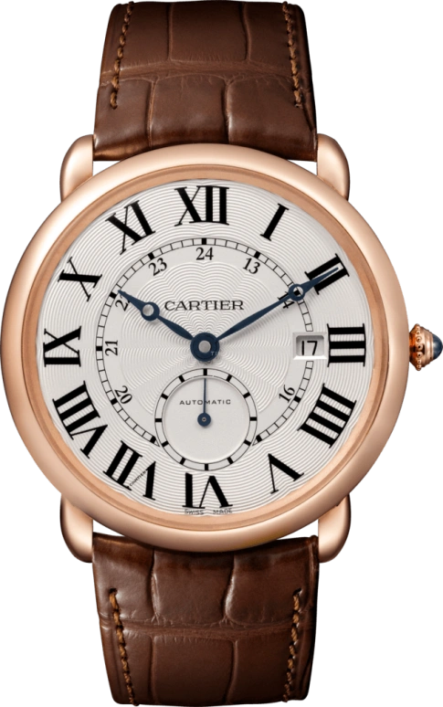 Cartier,Ronde de Cartier 40mm,40mm,Rose Gold,Silver,Automatic,Day,48hours,W6801005