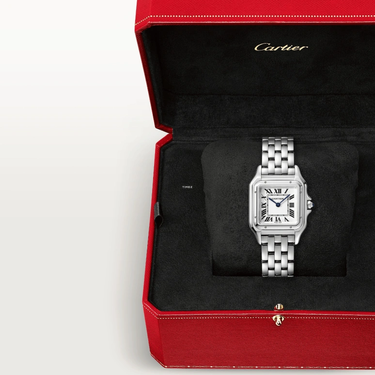 Cartier,Panthère de Cartier 27x37mm,27x37mm,Stainless Steel,White,Quartz,Sapphire,Crystal Glass,Other,WSPN0015