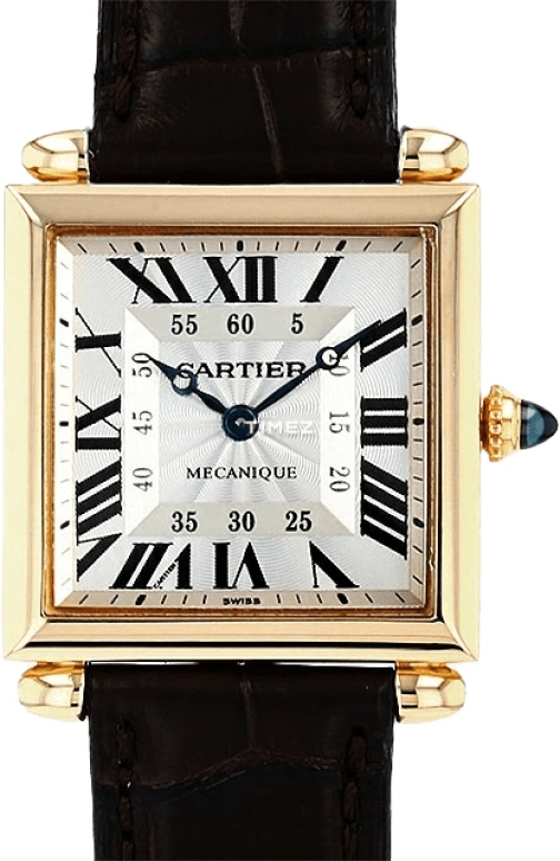 Cartier,Tank 27mm,27mm,Yellow Gold,Silver,Handwound,36hours,In-house Caliber,W1516956