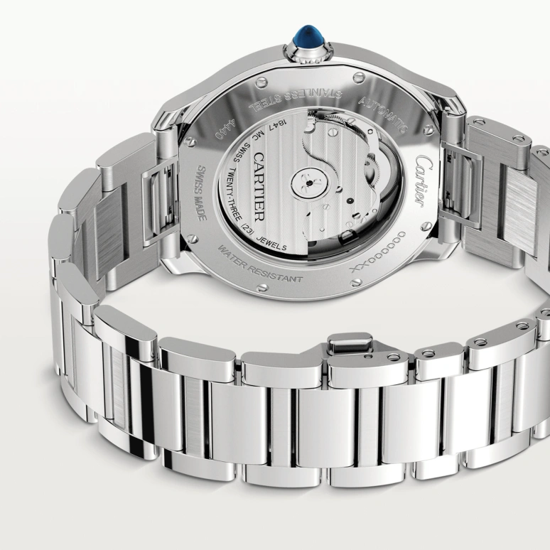 Cartier,Ronde de Cartier 40mm,40mm,Stainless Steel,Silver,Automatic,Day,42hours,WSRN0035
