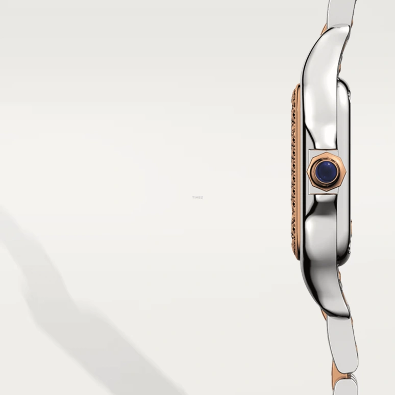 Cartier,Panthère de Cartier 20x30mm,20x30mm,Rose Gold,Stainless Steel,White,Quartz,Sapphire,Crystal Glass,Other,W3PN0009