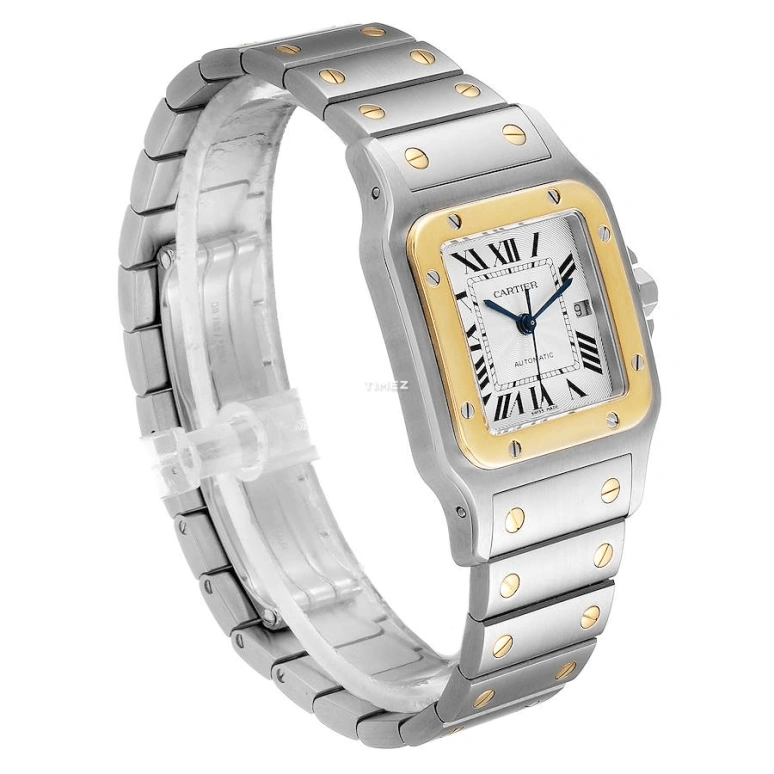 Cartier,Santos de Cartier 38.50x30.30mm,38.50x30.30mm,Stainless Steel,White,Automatic,Day,In-house Caliber,W20058C4