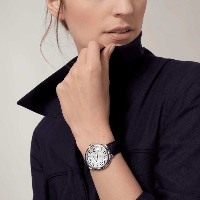 Cartier,Ballon Bleu de Cartier 36mm,36mm,Stainless Steel,Silver,Automatic,Sapphire,Crystal Glass,Round,WSBB0028