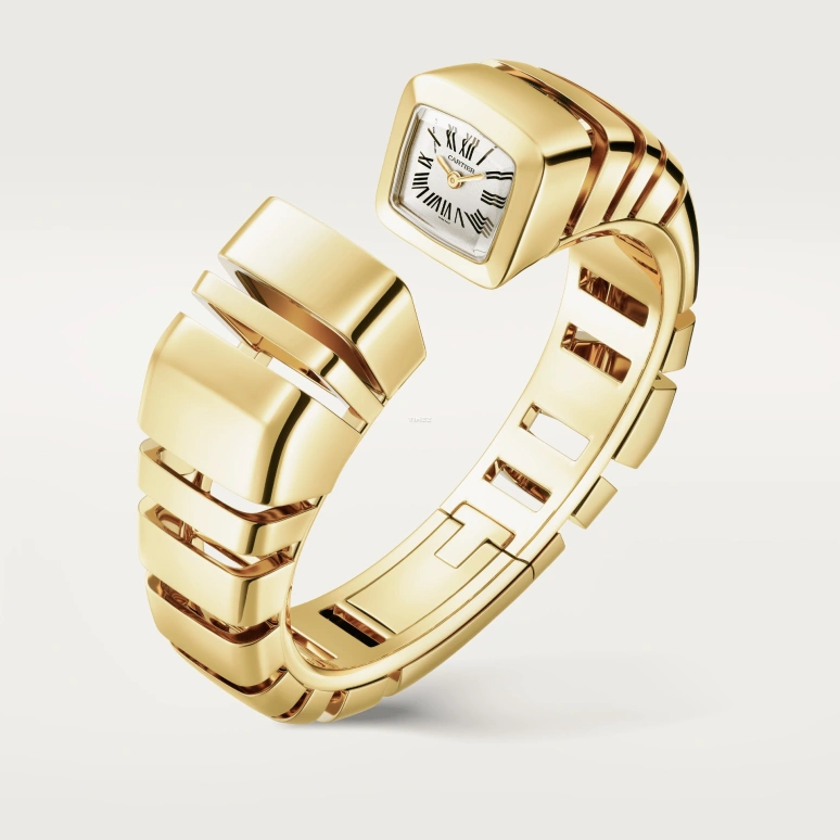 Cartier,Reflection de Cartier 18.40x17.50mm,18.40x17.50mm,Yellow Gold,Silver White,Quartz,Sapphire,Crystal Glass,Square,WGMC0003