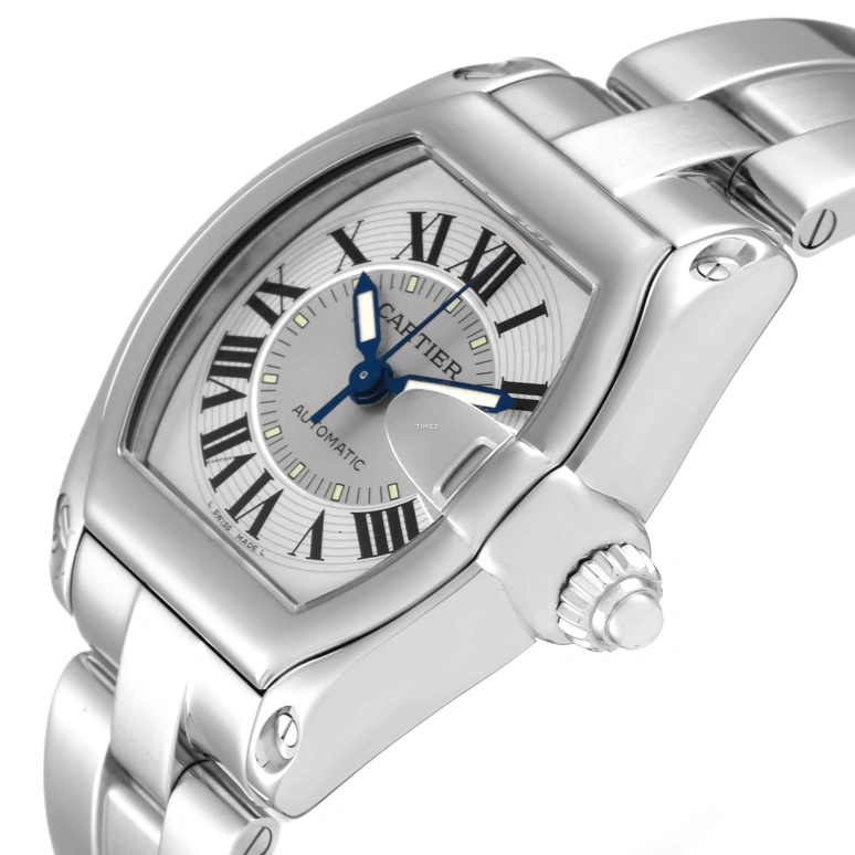 Cartier,Drive de Cartier 38x43mm,38x43mm,Stainless Steel,Silver,Automatic,Day,Crystal Glass,Sapphire,W62000V3