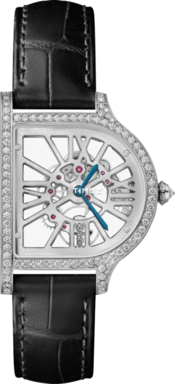 Cartier,Cloche de Cartier 37.15x28.75mm,37.15x28.75mm,Platinum,Silver,Handwound,38hours,In-house Caliber,HPI01436