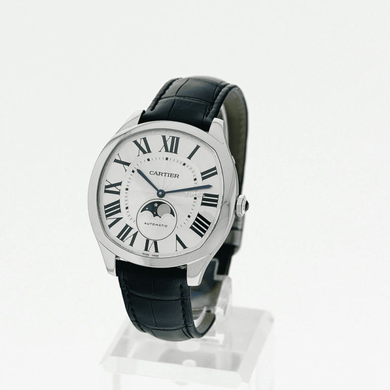 Cartier,Drive de Cartier 47.11x41.20mm,47.11x41.20mm,Stainless Steel,Silver,Automatic,Moonphase,In-house Caliber,WSNM0017