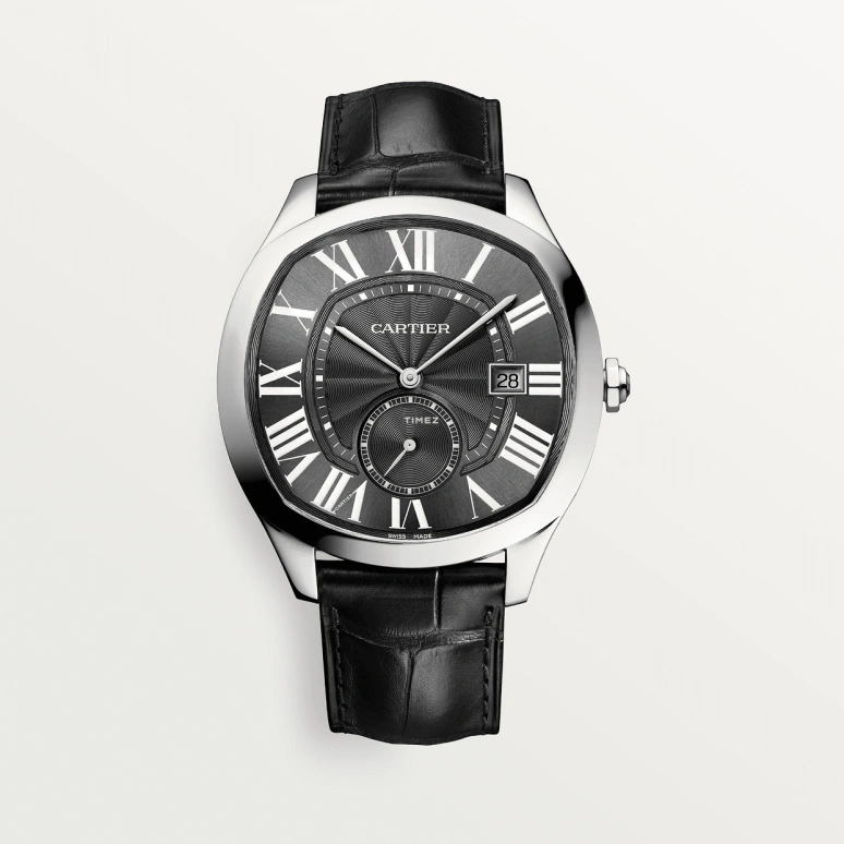 Cartier,Drive de Cartier 40mm,40mm,Stainless Steel,Black,Automatic,Day,48hours,WSNM0018