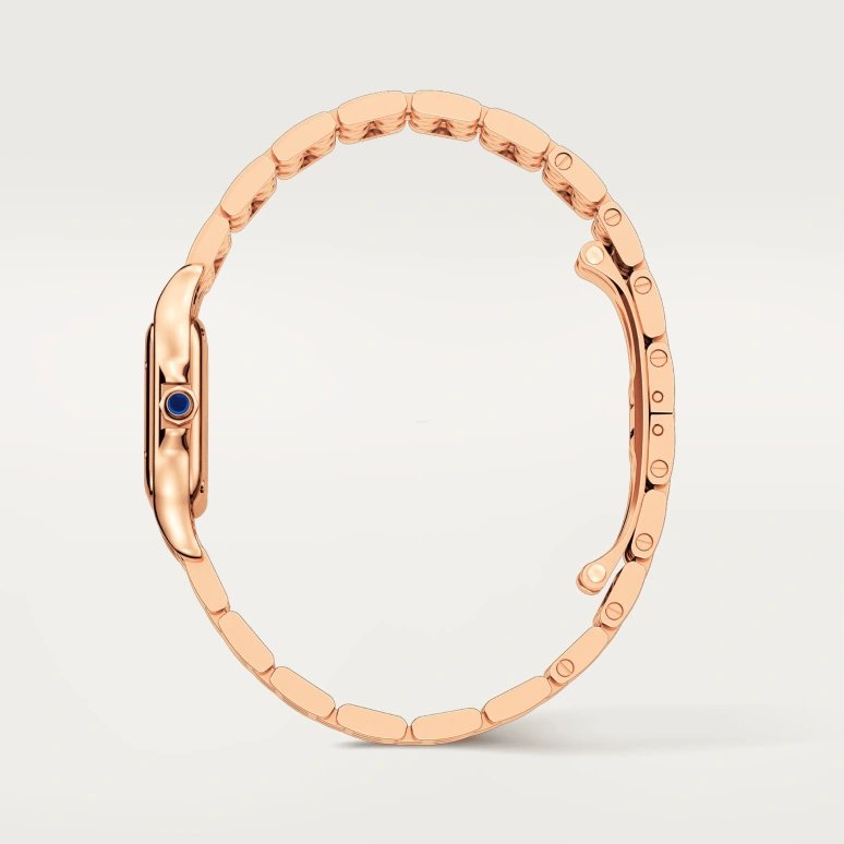 Cartier,Panthère de Cartier 23x30mm,23x30mm,Rose Gold,Silver,Quartz,Sapphire,Crystal Glass,Square,WGPN0006