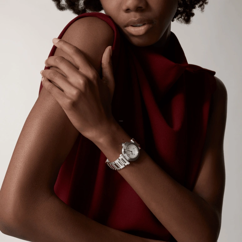 Cartier,Pasha de Cartier 30mm,30mm,Stainless Steel,Silver,Quartz,Sapphire,Crystal Glass,Round,WSPA0021