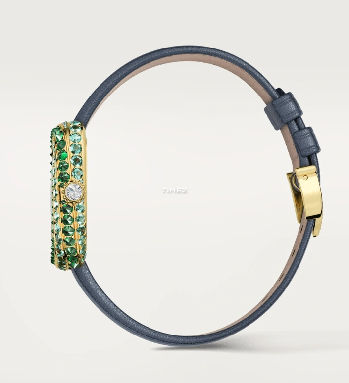 Cartier,Coussin de Cartier 30.40x31.10mm,30.40x31.10mm,Yellow Gold,Gold,Quartz,Square,Green,Gold,WJCS0009