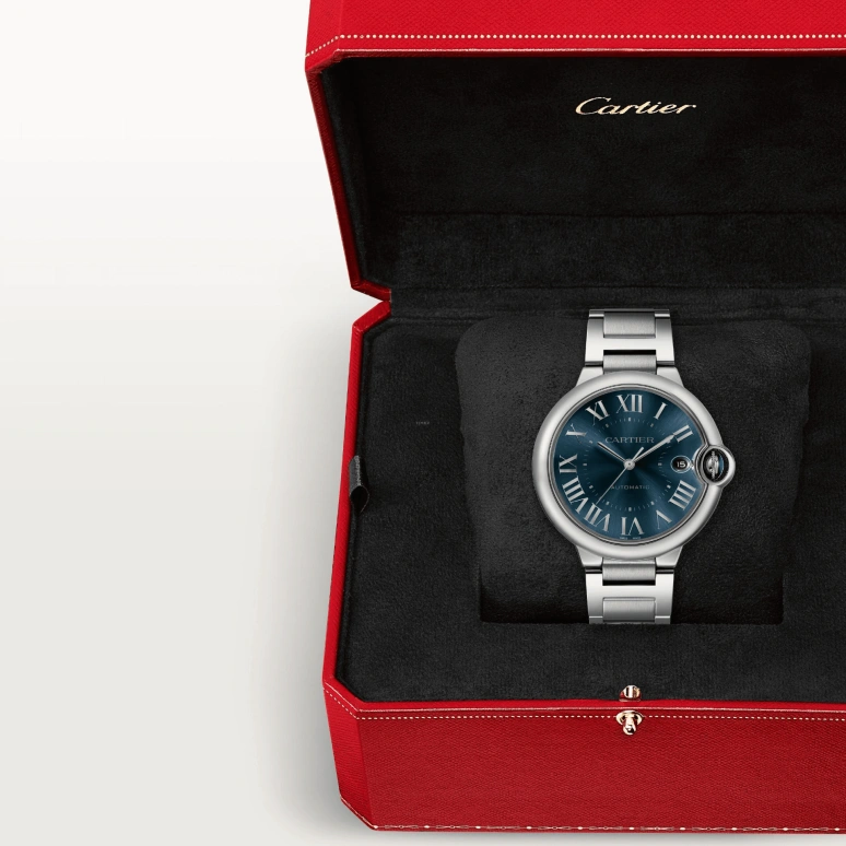 Cartier,Ballon Bleu de Cartier 40mm,40mm,Stainless Steel,Blue,Automatic,42hours,In-house Caliber,WSBB0061
