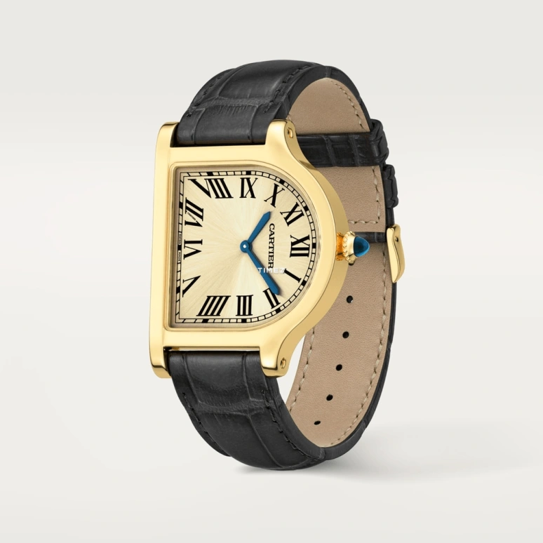 Cartier,Cloche 37.15x28.75mm,37.15x28.75mm,Yellow Gold,Gold,Handwound,38hours,In-house Caliber,Lu Han,WGCC0002