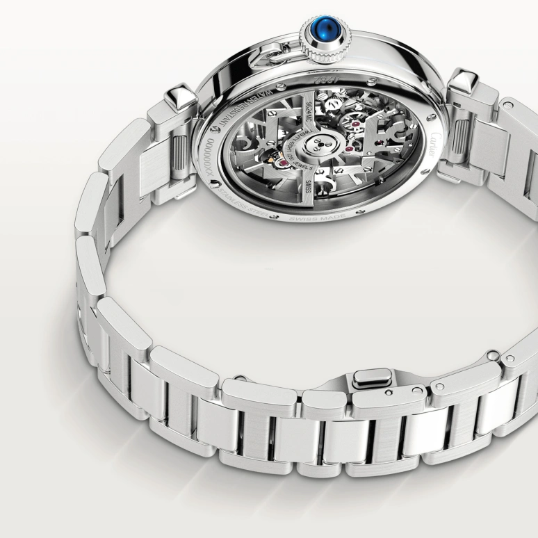 Cartier,Pasha de Cartier 41mm,41mm,Stainless Steel,Silver,Grey,Automatic,48hours,In-house Caliber,WHPA0007